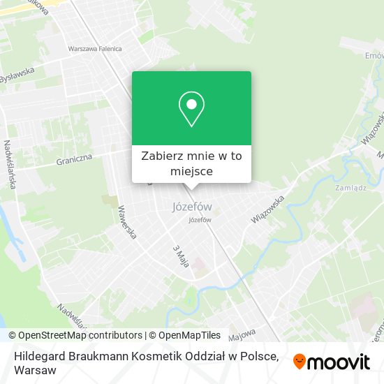 Mapa Hildegard Braukmann Kosmetik Oddział w Polsce