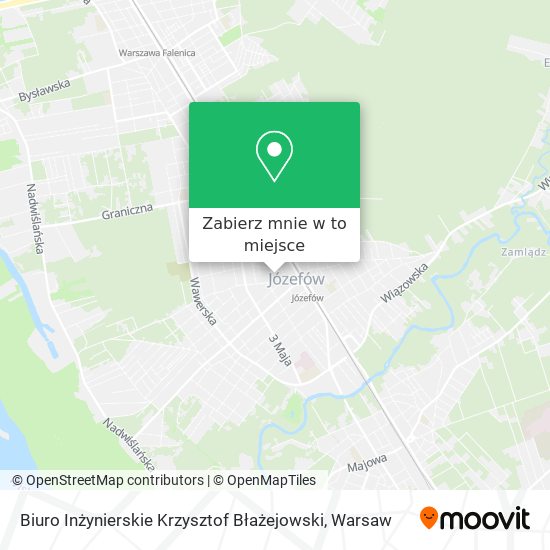 Mapa Biuro Inżynierskie Krzysztof Błażejowski