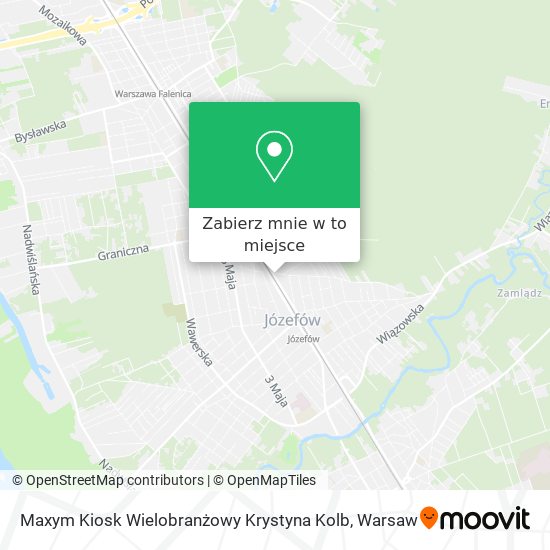 Mapa Maxym Kiosk Wielobranżowy Krystyna Kolb