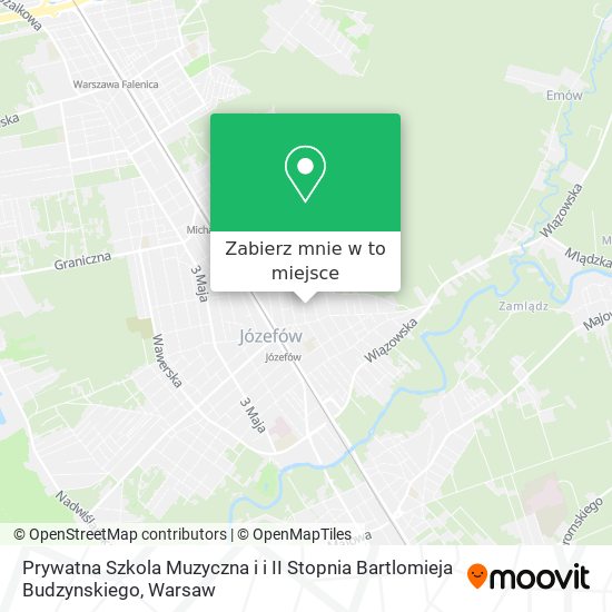 Mapa Prywatna Szkola Muzyczna i i II Stopnia Bartlomieja Budzynskiego