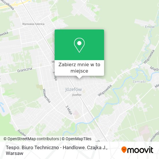 Mapa Tespo. Biuro Techniczno - Handlowe. Czajka J.