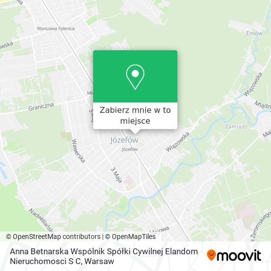 Mapa Anna Betnarska Wspólnik Spółki Cywilnej Elandom Nieruchomosci S C