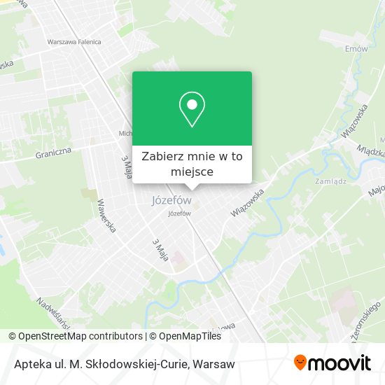 Mapa Apteka ul. M. Skłodowskiej-Curie