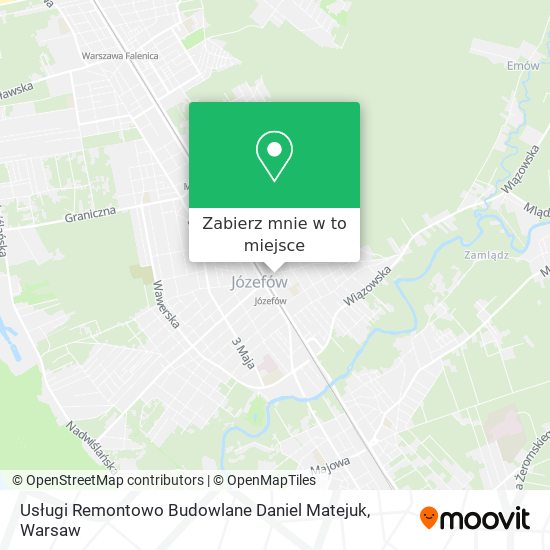 Mapa Usługi Remontowo Budowlane Daniel Matejuk