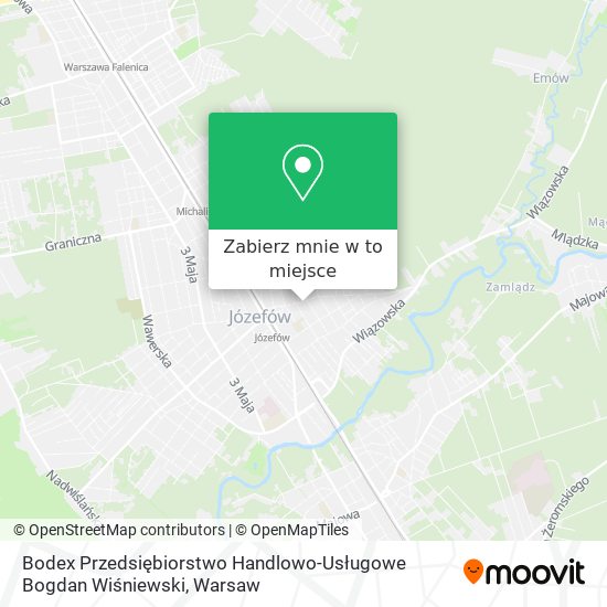 Mapa Bodex Przedsiębiorstwo Handlowo-Usługowe Bogdan Wiśniewski