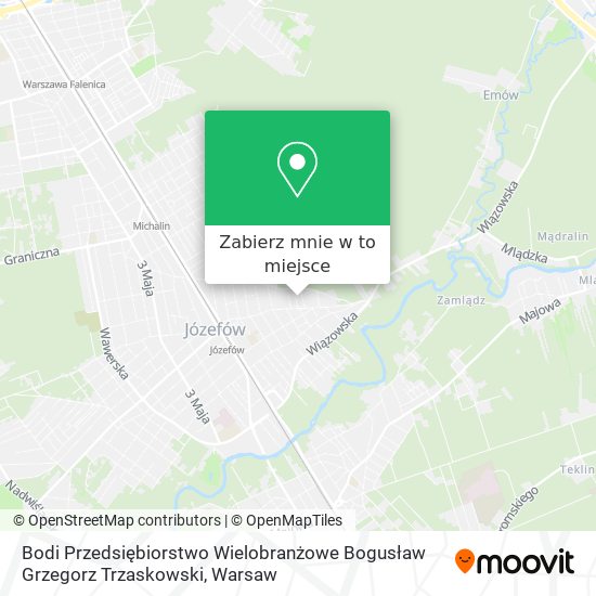 Mapa Bodi Przedsiębiorstwo Wielobranżowe Bogusław Grzegorz Trzaskowski