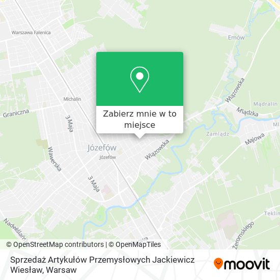 Mapa Sprzedaż Artykułów Przemysłowych Jackiewicz Wiesław