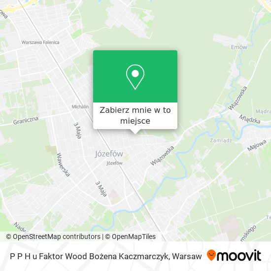 Mapa P P H u Faktor Wood Bożena Kaczmarczyk