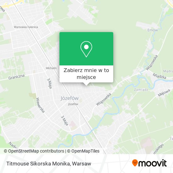 Mapa Titmouse Sikorska Monika