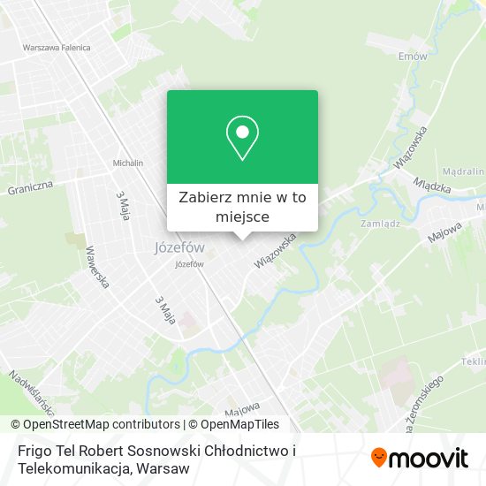 Mapa Frigo Tel Robert Sosnowski Chłodnictwo i Telekomunikacja