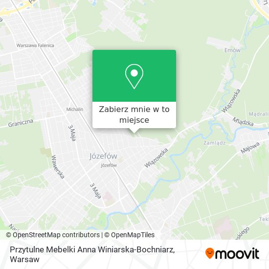 Mapa Przytulne Mebelki Anna Winiarska-Bochniarz