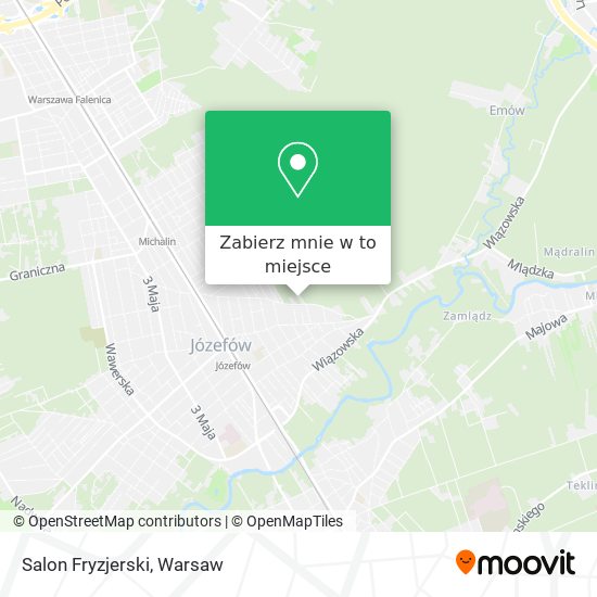 Mapa Salon Fryzjerski