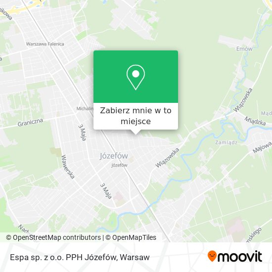 Mapa Espa sp. z o.o. PPH Józefów