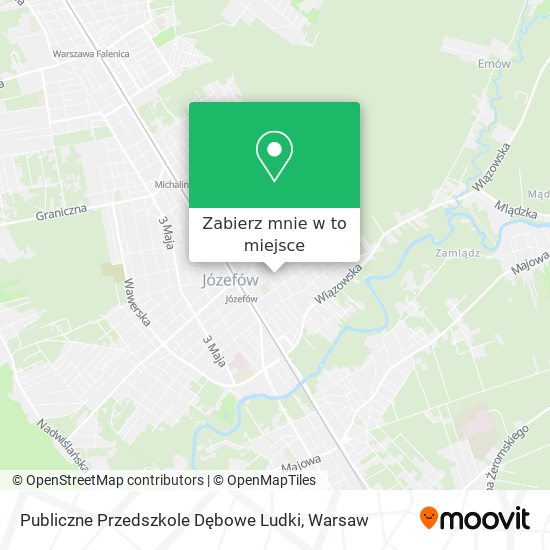 Mapa Publiczne Przedszkole Dębowe Ludki