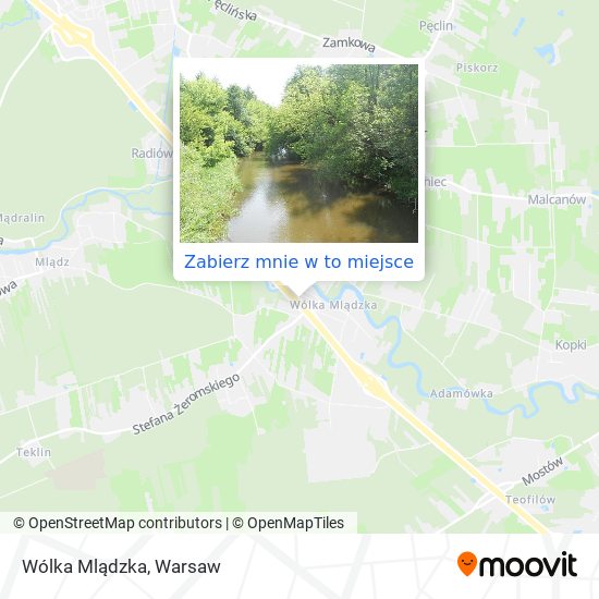 Mapa Wólka Mlądzka