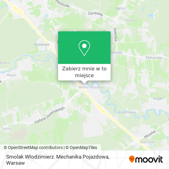 Mapa Smolak Włodzimierz. Mechanika Pojazdowa