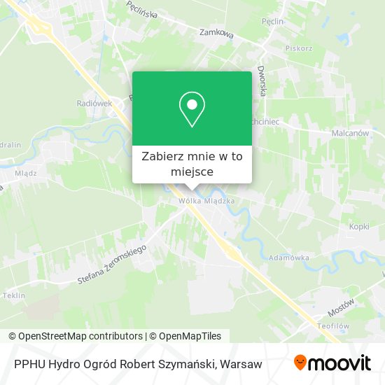 Mapa PPHU Hydro Ogród Robert Szymański