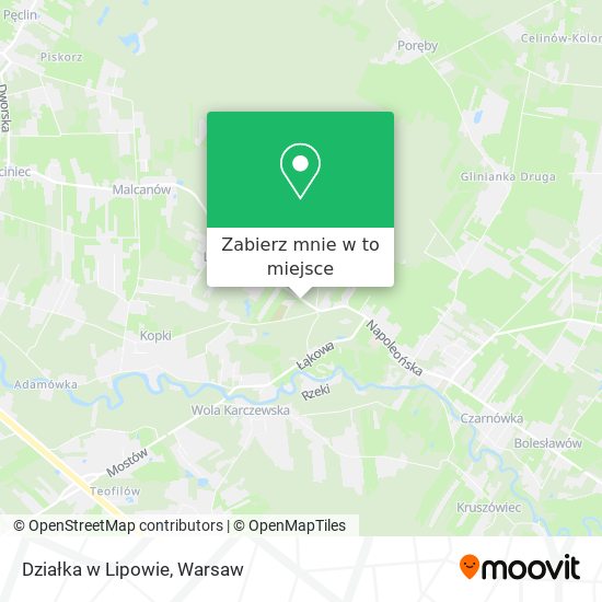 Mapa Działka w Lipowie