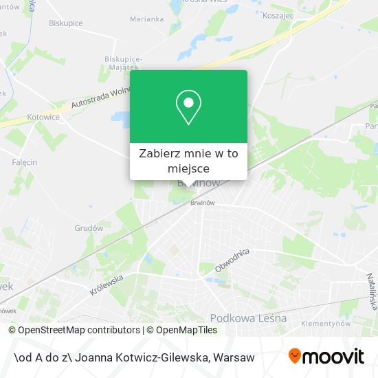 Mapa \od A do z\ Joanna Kotwicz-Gilewska