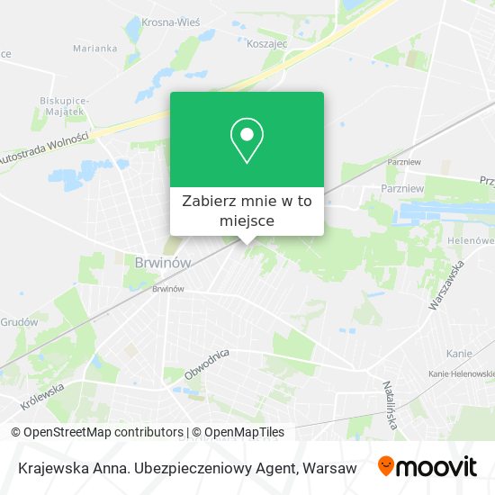 Mapa Krajewska Anna. Ubezpieczeniowy Agent