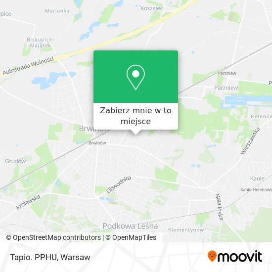 Mapa Tapio. PPHU