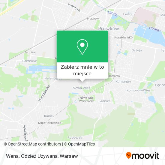 Mapa Wena. Odzież Używana