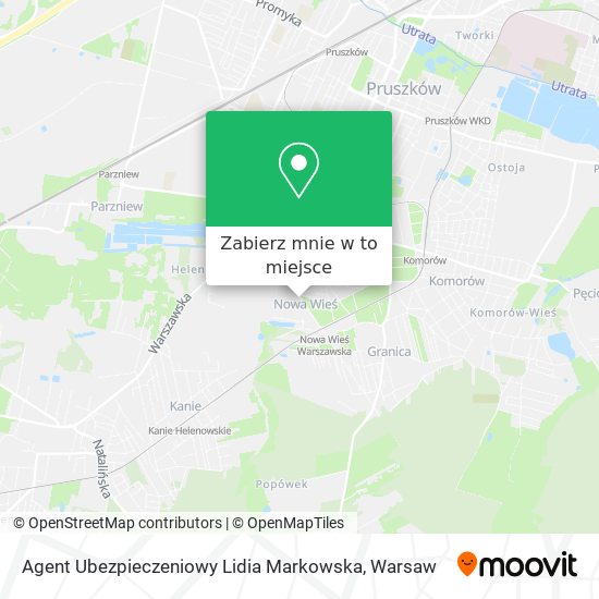 Mapa Agent Ubezpieczeniowy Lidia Markowska