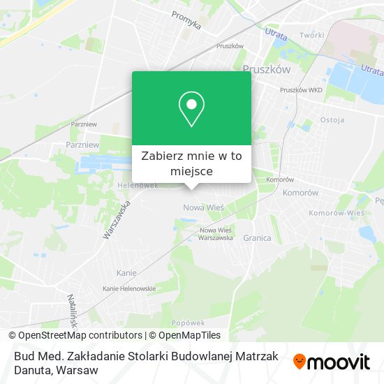 Mapa Bud Med. Zakładanie Stolarki Budowlanej Matrzak Danuta