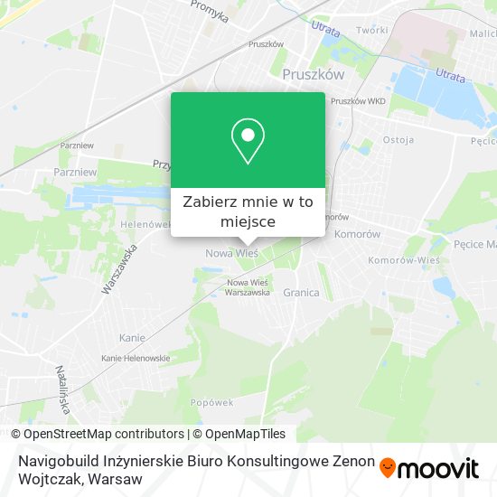 Mapa Navigobuild Inżynierskie Biuro Konsultingowe Zenon Wojtczak