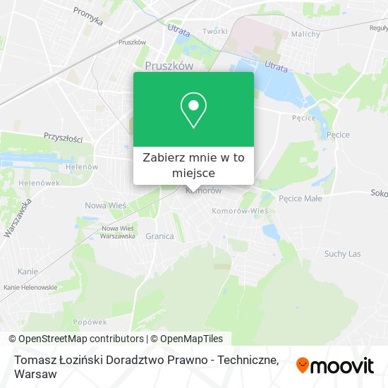 Mapa Tomasz Łoziński Doradztwo Prawno - Techniczne