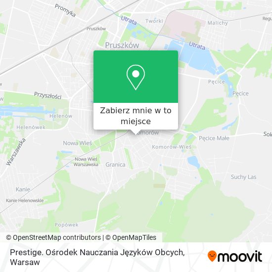 Mapa Prestige. Ośrodek Nauczania Języków Obcych