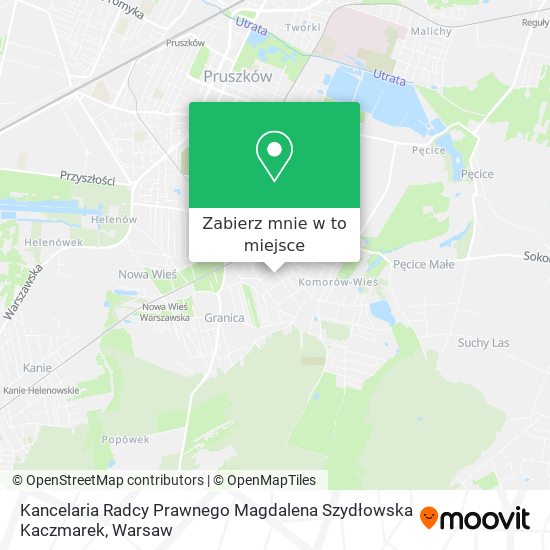 Mapa Kancelaria Radcy Prawnego Magdalena Szydłowska Kaczmarek