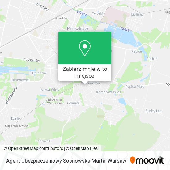 Mapa Agent Ubezpieczeniowy Sosnowska Marta