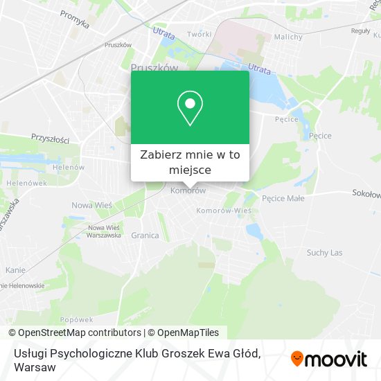 Mapa Usługi Psychologiczne Klub Groszek Ewa Głód