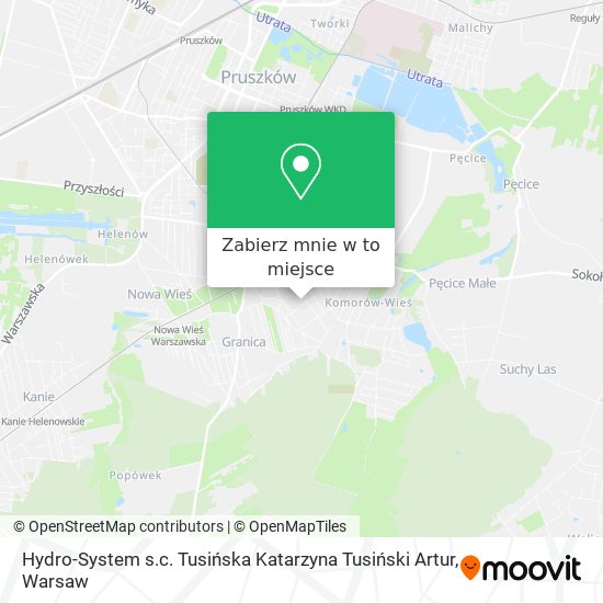 Mapa Hydro-System s.c. Tusińska Katarzyna Tusiński Artur