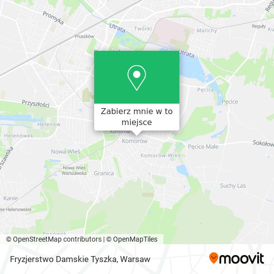 Mapa Fryzjerstwo Damskie Tyszka