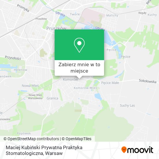 Mapa Maciej Kubiński Prywatna Praktyka Stomatologiczna