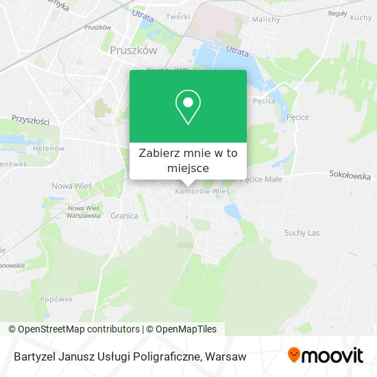 Mapa Bartyzel Janusz Usługi Poligraficzne