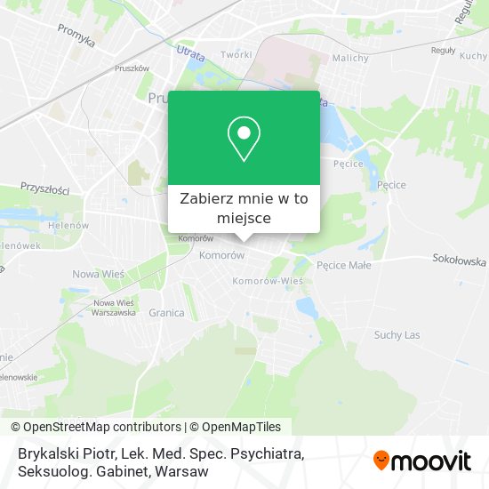 Mapa Brykalski Piotr, Lek. Med. Spec. Psychiatra, Seksuolog. Gabinet