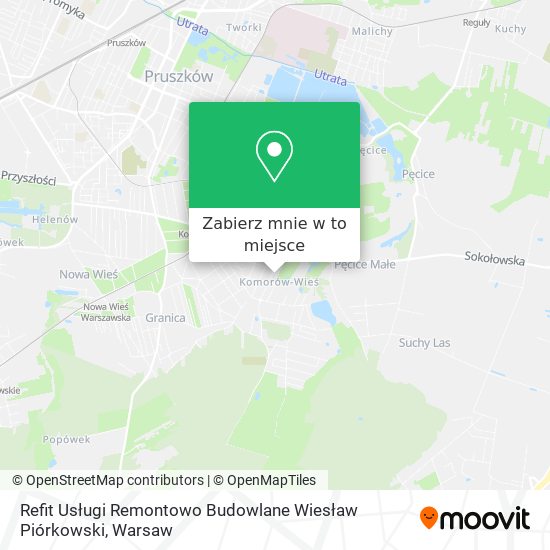 Mapa Refit Usługi Remontowo Budowlane Wiesław Piórkowski
