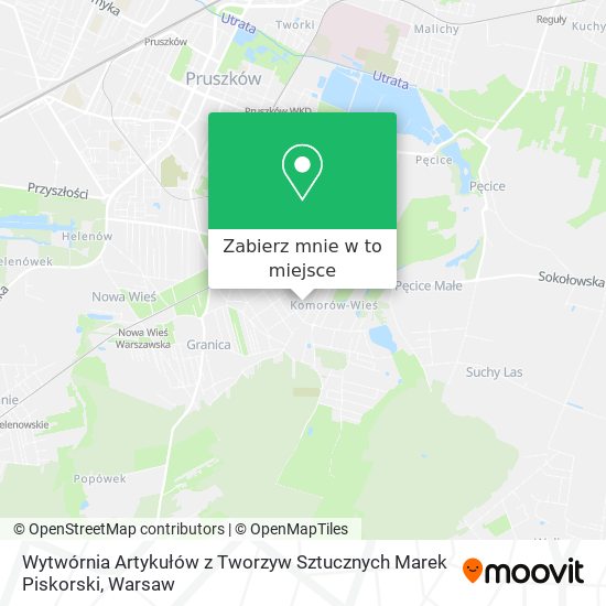 Mapa Wytwórnia Artykułów z Tworzyw Sztucznych Marek Piskorski