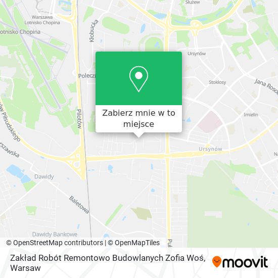 Mapa Zakład Robót Remontowo Budowlanych Zofia Woś