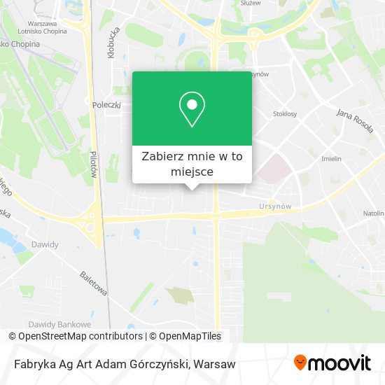 Mapa Fabryka Ag Art Adam Górczyński