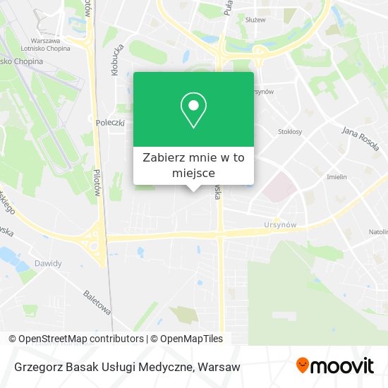 Mapa Grzegorz Basak Usługi Medyczne