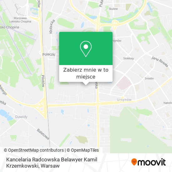 Mapa Kancelaria Radcowska Belawyer Kamil Krzemkowski