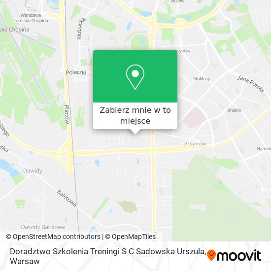 Mapa Doradztwo Szkolenia Treningi S C Sadowska Urszula