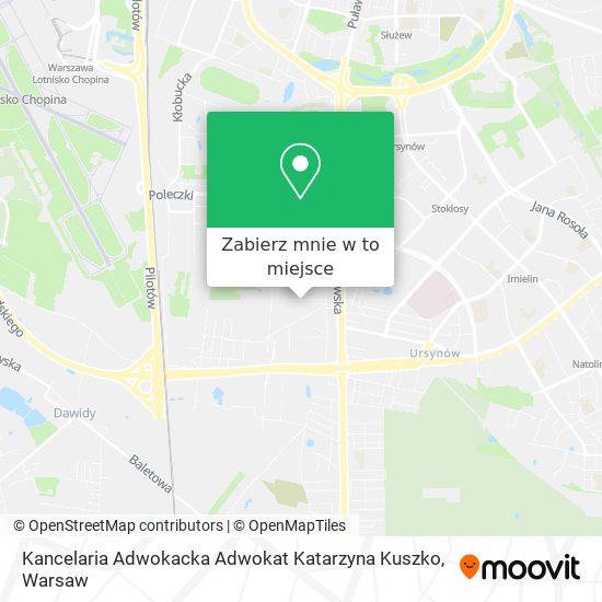 Mapa Kancelaria Adwokacka Adwokat Katarzyna Kuszko