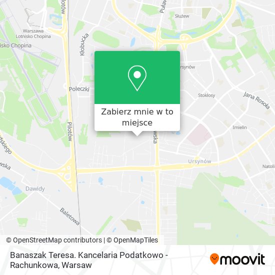 Mapa Banaszak Teresa. Kancelaria Podatkowo - Rachunkowa