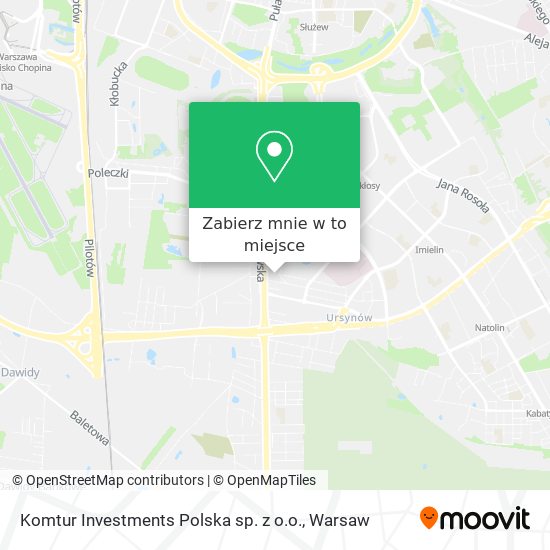 Mapa Komtur Investments Polska sp. z o.o.