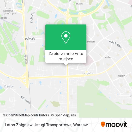 Mapa Latos Zbigniew Usługi Transportowe